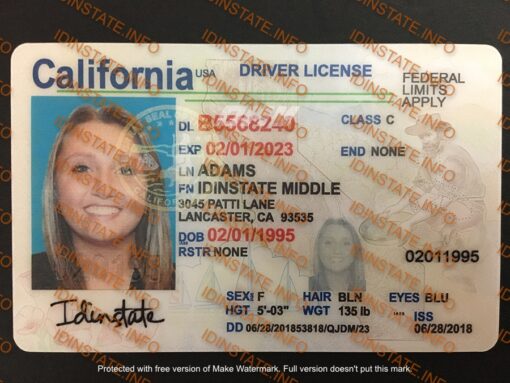 BEST New California FAKE ID